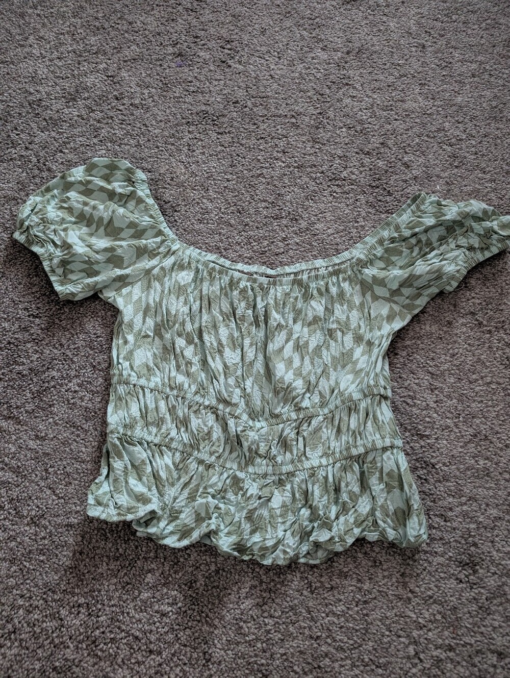 SO Ruffled Double Cinched Waist Top